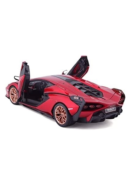 B18-21099R 1:24 Lamborghini Sian Fkp 37 Kirmizi, Çeşitli Tasarımlar ve Renkler fiyatları