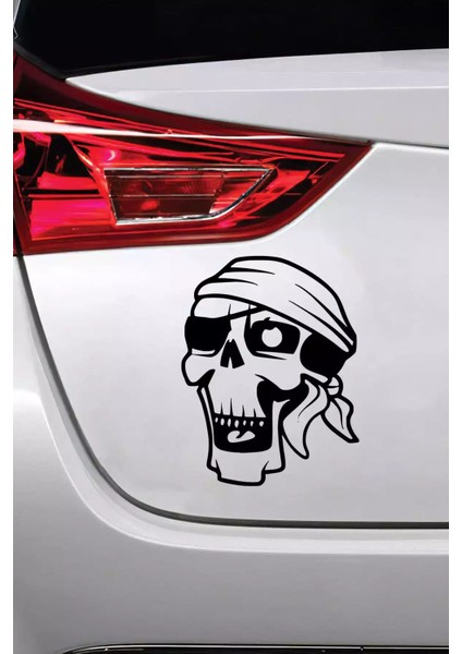 Korsan Kuru Kafa - Araç, Oto, Laptop, Duvar Uyumlu Sticker 10*13 cm fiyatları