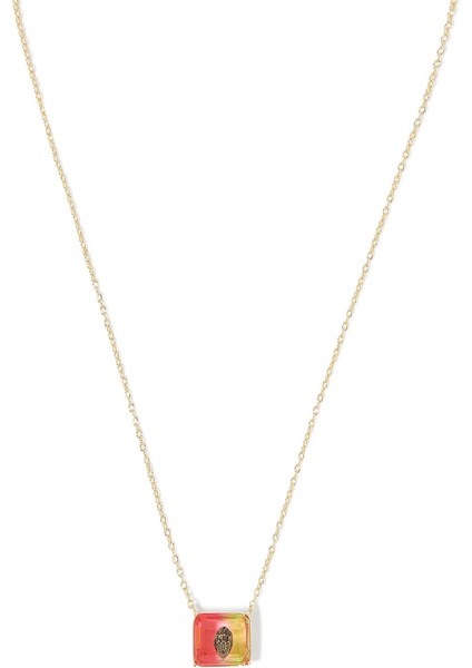 Kristal Kolye, Turmalin Taşlı, Brass Zincirli fiyatları