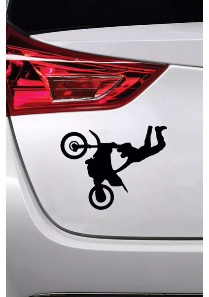Motor Stunt Sticker Oto Motor Laptop Duvar Folyo Sticker 90X72 cm modelleri