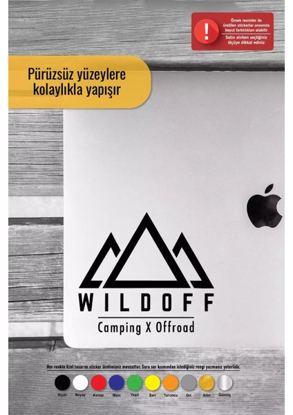 Wild Off - Araç, Oto, Laptop, Duvar Uyumlu Sticker 50*45 cm modelleri