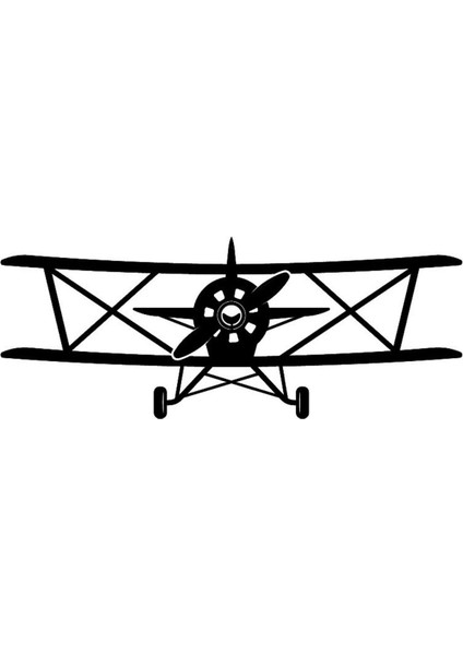 Ms - Pervaneli Uçaklar Model 11 Araç Oto Sticker-Çıkartması | 25 x 10 cm