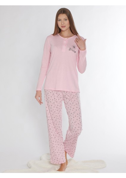 Uzun Kol Pijama Takım Viskon Alperi 790-76