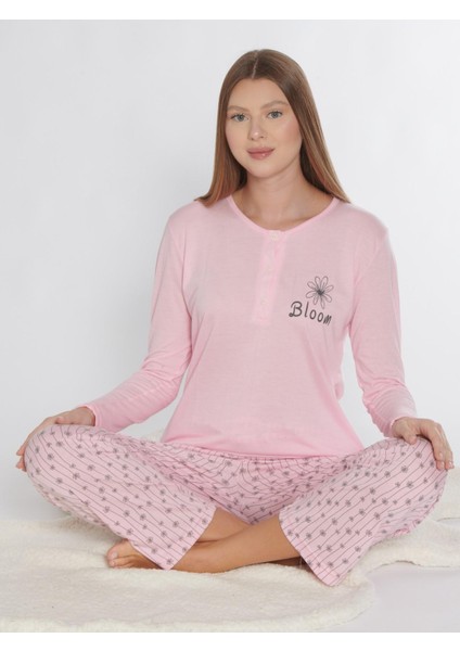 Uzun Kol Pijama Takım Viskon Alperi 790-76 modelleri