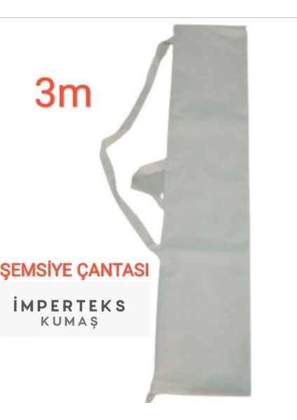 200 cm Plaj Şemsiyesi, 20 Lt Bidon ve Taşıma Çantası, 3'ü 1 Arada, Bej Renk fiyatları