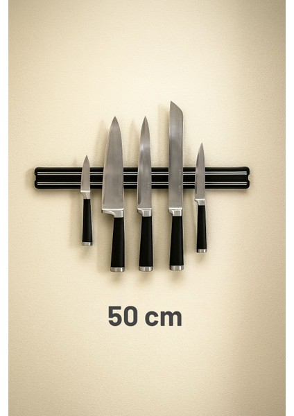 50 cm Mıknatıslı Bıçak Stand Tutucu Bıçak Askı Duvara Monte Şef Et Meyve Bıçak Asma Aleti