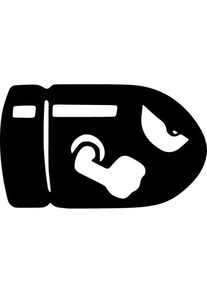 Sinirli Bomba Oto Özel Yeni Sticker Siyah 25 x 15 cm