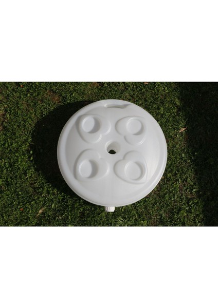 22 Litrelik Şemsiye ve Bayrak Bidonu, Beyaz Renkli, Pratik Kullanım Sağlar. indirimleri