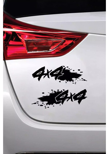 4x4 Çamur Sıçramış - Araç, Oto, Laptop, Duvar Uyumlu Sticker 30*24 cm modelleri