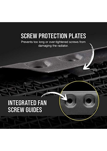Hydro x Series Xr7 Radyatör (240 Mm, Iki 120 mm Fan Sabitlemesi, Kolay Kurulum, Bakır Konstrüksiyon, Yüksek Kaliteli Poliüretan Kaplama, Entegre Vida Kılavuzu) Siyah modelleri