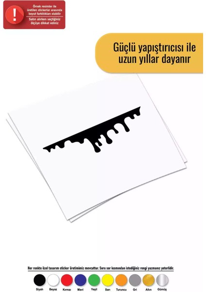 Akan Kan Sticker Oto Motor Laptop Duvar Folyo Sticker 40X16 cm