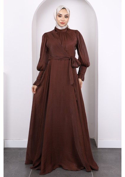 Mürdüm Yandan Bağlamalı Abiye