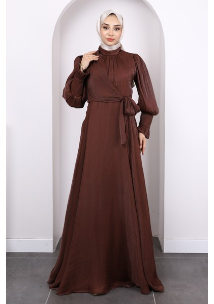 Mürdüm Yandan Bağlamalı Abiye fiyatları