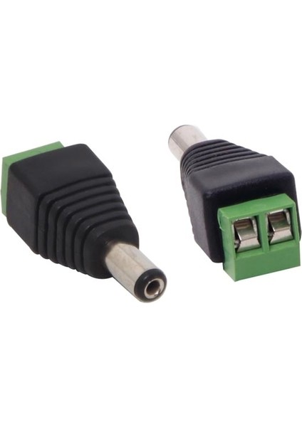 5.5x2.5 Mm Dc Klemensli Konnektör - Erkek
