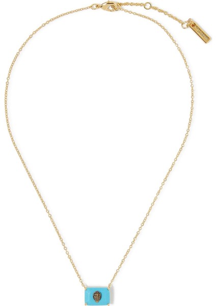 Kristal Kolye, Turmalin Taşlı, Brass Zincirli