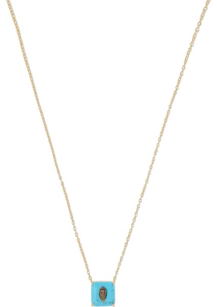 Kristal Kolye, Turmalin Taşlı, Brass Zincirli fiyatları