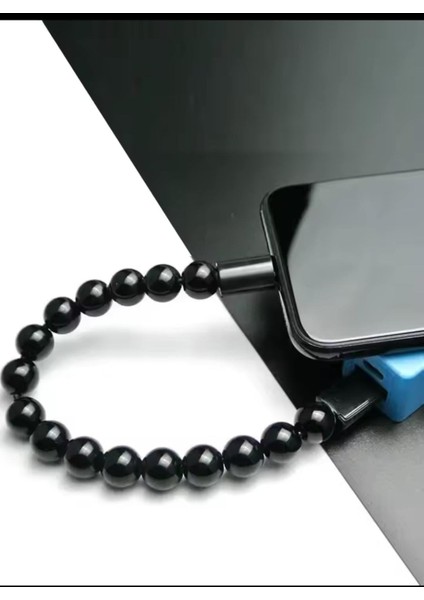 Unisex Bilezik Şarj Kablosu, Bilezik Boncuklu Şarj Kablosu, Mikro USB Tip C Dış Mekan Bilezik Kablosu 8 Pinli Şarj Kablosu, Taşınabilir Seyahat Şarj Kablosu, Samsung Android fiyatları