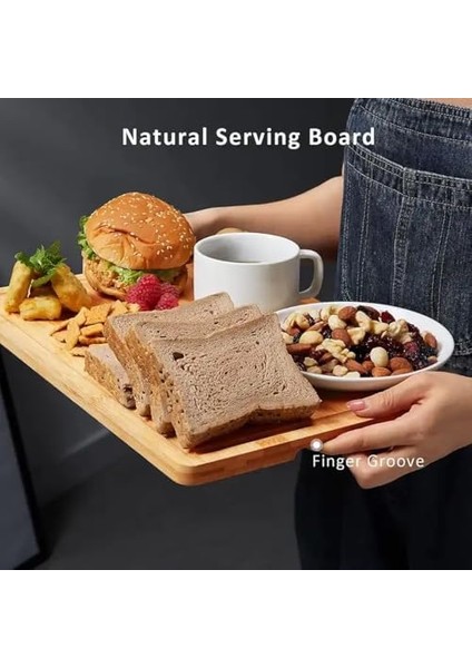 Bambu Steak Sunum Tahtası, Kesme Tahtası, Kalın Bambu, Farklı Ebatlarda (35X26X1.2 Cm) fiyatları