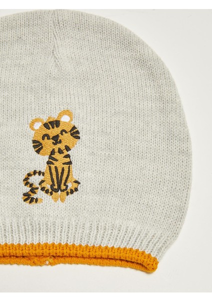 Nakış Detaylı Unisex Bebek Triko Bere (W1) modelleri