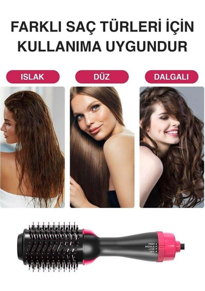 Siyah Çok Fonksiyonlu Saç Şekillendirici ve Düzleştirici Fön Tarağı X22 fiyatları