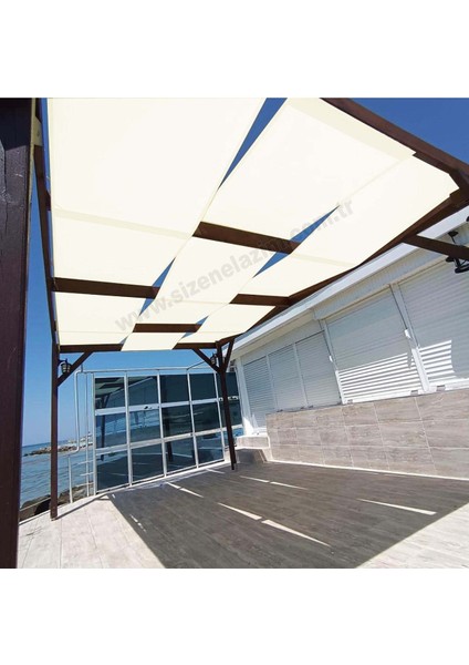 50CM x 8m Bej Su Geçirmez Dekoratif Gölgelik Battı Çıktı modelleri