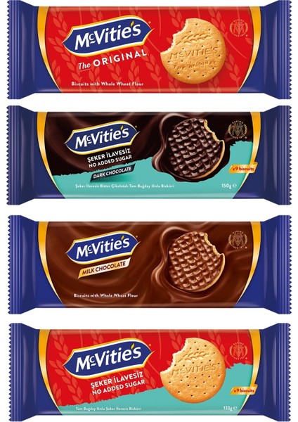 Mcvities Bisküvi 4'lü Karma Paket