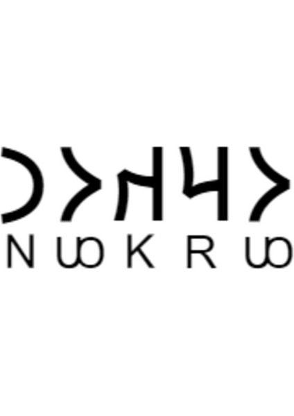 Göktürkçe Orhan Ismi Yazı Sticker Yükseklik 5 cm fiyatları