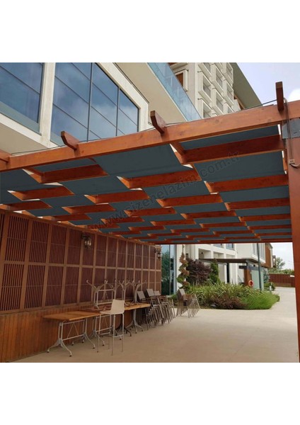 Antrasit Renkli 50CM x 9m Su Geçirmez Dekoratif Gölgelik, Dayanıklı ve Şık Tasarım