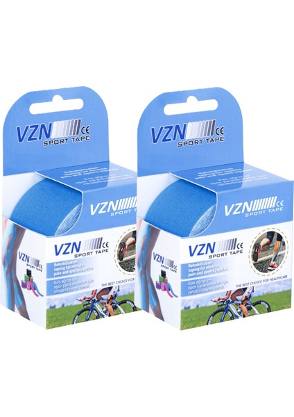 Kinezyo Sporcu Bandı 2’li Set | 5m x 5cm | Mavi | Esnek Destek Bandı | 2 Kutu Gönderilir fiyatları