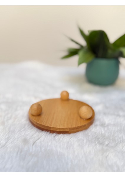 Yuvarlak Bambu Top Ayaklı Tabak fiyatları