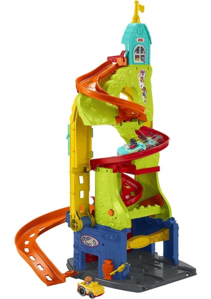 Price Little People Wheelies Şehri Araçları Oyun Seti, 2 Adet Araba Dahil, HBD77, Çok Renkli
