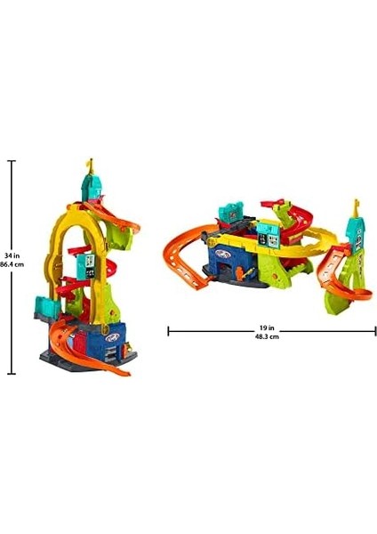 Price Little People Wheelies Şehri Araçları Oyun Seti, 2 Adet Araba Dahil, HBD77, Çok Renkli modelleri