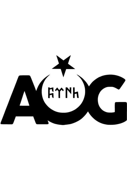 Aog Ay Yıldız - Araç, Oto, Laptop, Duvar Uyumlu Sticker 60*30 cm fiyatları