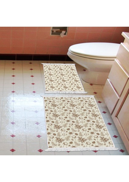 Kaymaz Taban Djt Klozet Takımı Toprak Saçaklı Vintage AL5012 Bej