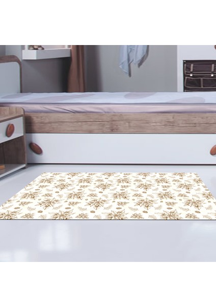 Kaymaz Dijital Mutfak & Salon Halı Trend Vintage AL5008 Bej