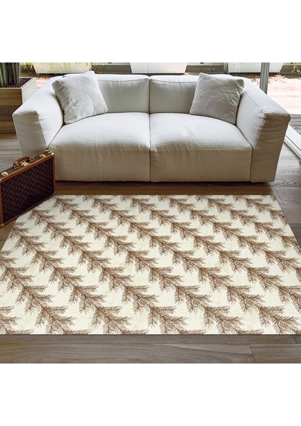 Kaymaz Dijital Mutfak & Salon Halı Trend Vintage AL5010 Bej
