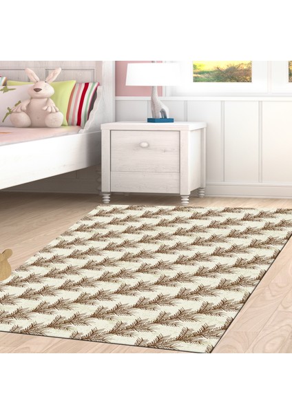 Kaymaz Dijital Mutfak & Salon Halı Trend Vintage AL5010 Bej