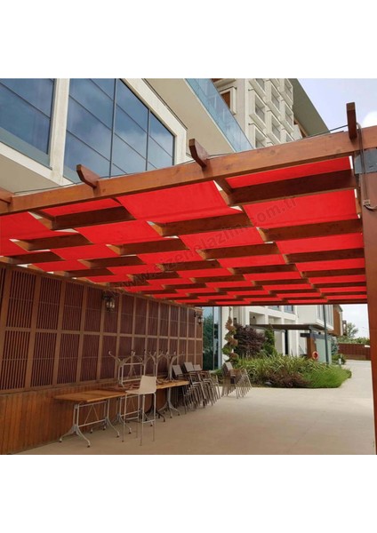 Turuncu 70CM x 10M Su Geçirmez Dekoratif Gölgelik Battı Çıktı