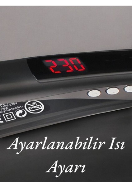 230°C Isı Veren Elektriklenme Karşıtı Düzleştirici, Siyah fırsatları