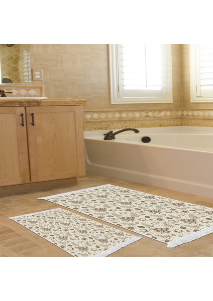 Kaymaz Taban Djt Klozet Takımı Saray Deri Saçaklı Vintage AL5012 Bej