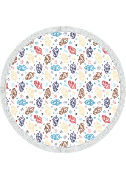 Kaymaz Dijital Mutfak & Salon Halı Toprak Saçaklı Yuvarlak Çocuk AL5006 Beyaz fiyatları