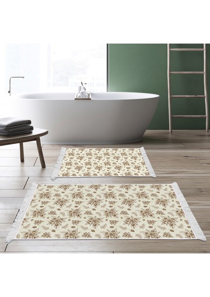 Kaymaz Taban Djt Klozet Takımı Saray Deri Saçaklı Vintage AL5008 Bej