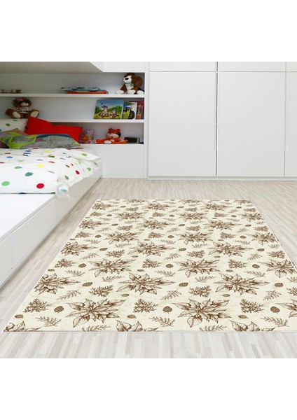 Kaymaz Dijital Mutfak & Salon Halı Saray Deri Vintage AL5008 Bej