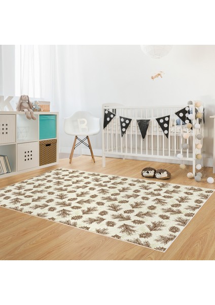 Kaymaz Dijital Mutfak & Salon Halı Saray Deri Vintage AL5013 Bej