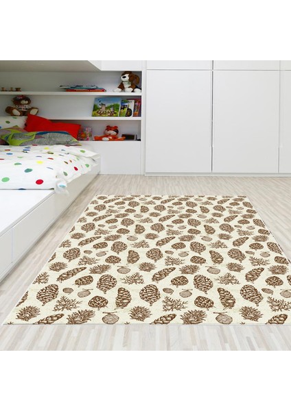 Kaymaz Dijital Mutfak & Salon Halı Toprak Vintage AL5014 Bej