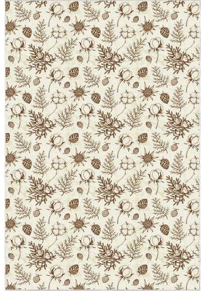 Kaymaz Dijital Mutfak & Salon Halı Toprak Vintage AL5012 Bej