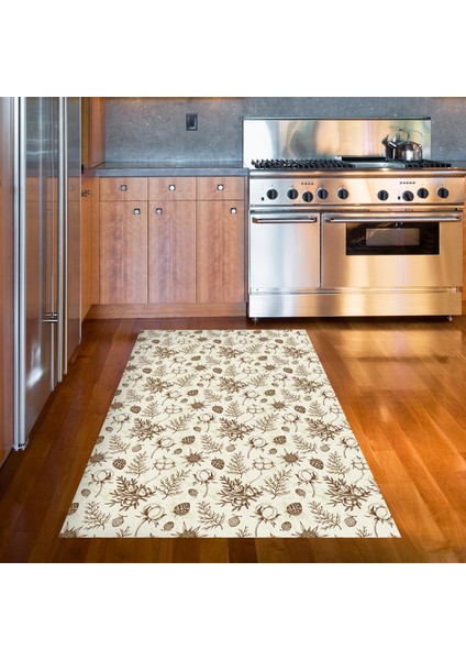 Kaymaz Dijital Mutfak & Salon Halı Toprak Vintage AL5012 Bej