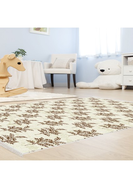 Kaymaz Dijital Mutfak & Salon Halı Saray Deri Vintage AL5011 Bej
