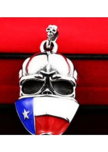 Voyageaccessory Çelik Kurukafa Kafatası Kolye