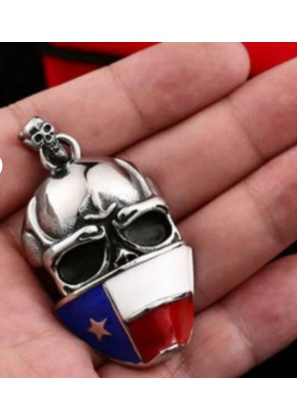 Voyageaccessory Çelik Kurukafa Kafatası Kolye modelleri